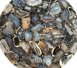 16x16 Wild Agate Coffee Bar Table Top, Counter Top Handmade Living Room Decor