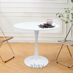 31.5 Round Dining Table Coffee Table End Side Table Bar Tulip Pedestal White