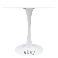 31.5 Round Dining Table Coffee Table End Side Table Bar Tulip Pedestal White