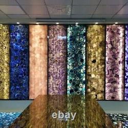 36x24 Agate Quartz Dining Table Top Modern Arts Console Bar Table Hallway Deco