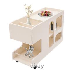 3-Tier Mobile Trolley Sofa Side Table with Wheels Rolling Cart Storage Organizer