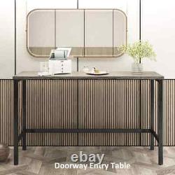 4-Piece Gray Wood Top Counter Height Bar Table Set (Seats 3)