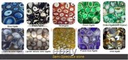 Agate Gemstone Countertop Desk Dine Room Table Agate Bar Table Restaurant Decors