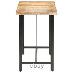 Bar Table Kitchen Dining Room Pub Table Bistro Table Rough Mango Wood vidaXL