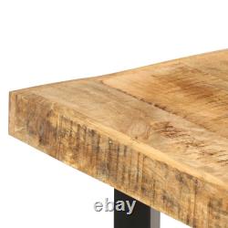 Bar Table Kitchen Dining Room Pub Table Bistro Table Rough Mango Wood vidaXL