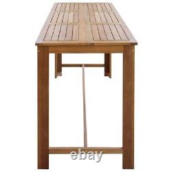 Bar Table Solid Acacia Wood 59.1x27.6x41.3