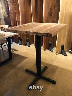 Bar table from reclaimed teakwood with leg size 30 x 30