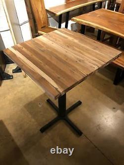 Bar table from reclaimed teakwood with leg size 30 x 30