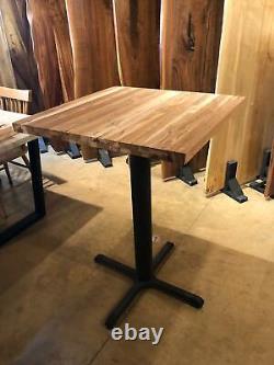 Bar table from reclaimed teakwood with leg size 30 x 30