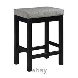 Brim 4-Piece Black Finish Wood Bar Table Set Seats 3 Furniture dining table