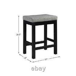 Brim 4-Piece Black Finish Wood Bar Table Set Seats 3 Furniture dining table