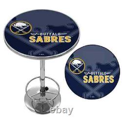 Buffalo Sabres Watermark Yellow 42 in. Bar Table