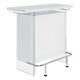 Coaster Contemporary Wood 6-shelf Bar Unit With Footrest In White