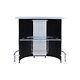Coaster Home Furnishings Lacewing 1-shelf Bar Unit Glossy Black And White