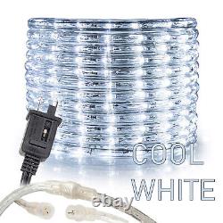 Cool White Thick LED Rope Light Accent Indoor Outdoor 10/20/25/50/100/150FT/300F