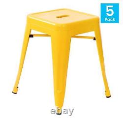 Flash Furniture Kai Industrial Iron Table Height Stackable Restaurant Stool