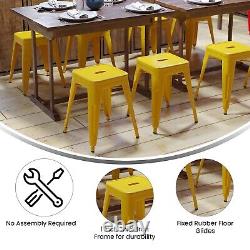 Flash Furniture Kai Industrial Iron Table Height Stackable Restaurant Stool