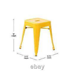 Flash Furniture Kai Industrial Iron Table Height Stackable Restaurant Stool