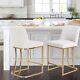 Gold Bar Stools Island Stools With Golden Frame For Kitchen Counter Heavy Duty