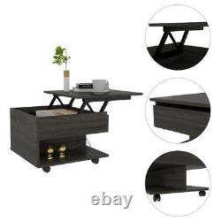 Home Square 2-Piece Set with 69 Bar Cabinet & Lift Top Coffee Table