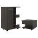 Home Square 2-piece Set With Bar Cart Cabinet And Lift Top Coffee Table