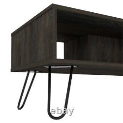 Home Square 2-Piece Set with Coffee Table and 69 Bar Cabinet with Wine Rack
