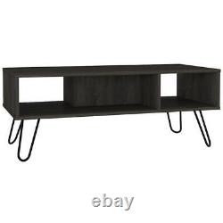 Home Square 2-Piece Set with Coffee Table and Home Bar in Espresso