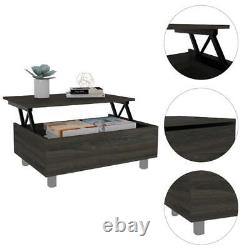 Home Square 2-Piece Set with Home Bar and Lift Top Coffee Table in Espresso