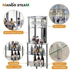 Mango Steam Contemporary Modern Home Entertainment Liquor Bar Catalina Table