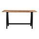 Moe's Home Collection Craftsman Wood Bar Table With Steel Base In Natural