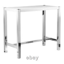 Moe's Home Collection Riva Wood Bar Table White Color