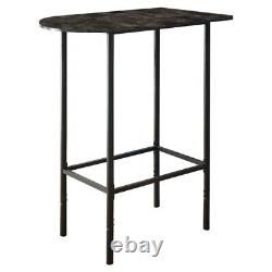 Monarch Specialties Home Bar 24X 36 Grey Marble Charcoal Metal Home Bar