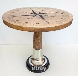 Nautical Compass 24 Wooden Table Coffee Table Garden Table Bar Table Home Decor