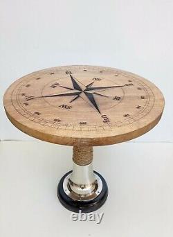 Nautical Compass 24 Wooden Table Coffee Table Garden Table Bar Table Home Decor