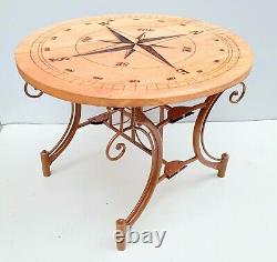 Nautical Compass Coffee Table Wooden Table Coffee Table Garden Table Bar Table