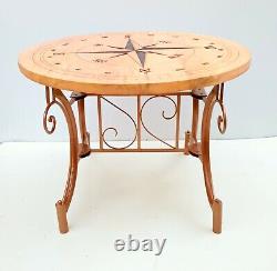 Nautical Compass Coffee Table Wooden Table Coffee Table Garden Table Bar Table