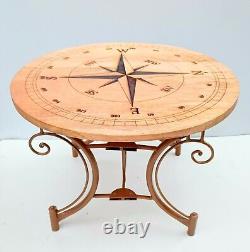 Nautical Compass Coffee Table Wooden Table Coffee Table Garden Table Bar Table