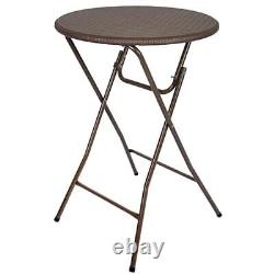 New Home Era 32 inch Folding Bar Height Table High Top Table Patio Table
