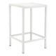Pangea Home Betty 43x28 Modern Aluminum Small Bar Table In White