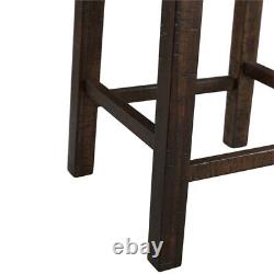 Pemberly Row Contemporary Multipurpose Bar Table Set in Walnut
