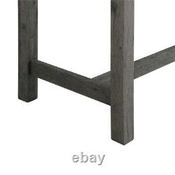 Pemberly Row Transitional Wood Multipurpose Bar Table Set in Charcoal