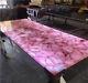Pink Quartz Dining Table, Console Bar Table, Handmade Furniture, Home Decorative