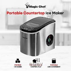 Portable Countertop Ice Maker, Small Ice Maker for Kitchen or Home Bar, Table