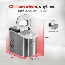 Portable Countertop Ice Maker, Small Ice Maker for Kitchen or Home Bar, Table