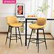 Redlife Set Of 2 Bar Stools Swivel Adjustable Bar Chair Pu Leather Bar Chairs