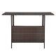 Stylish Modern Brown Gradient Bar Table For Chic Home Decor