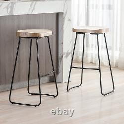 U-Leg Counter Height Bar Stools, Solid Wood Bar Stools, Bar Stools Set 2/4/6