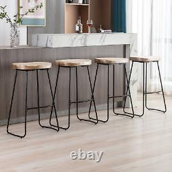 U-Leg Counter Height Bar Stools, Solid Wood Bar Stools, Bar Stools Set 2/4/6