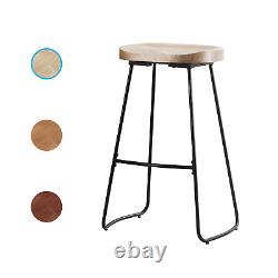 U-Leg Counter Height Bar Stools, Solid Wood Bar Stools, Bar Stools Set 2/4/6