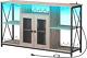 Wine Bar Cabinet With Led Lights And Power Outlets, Coffee Bar Cabinet For Glass
